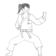 空手道部 演武